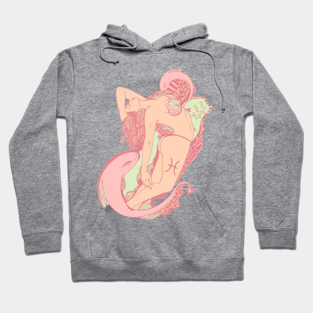 Lpink Pisces Beauty Hoodie by kenallouis